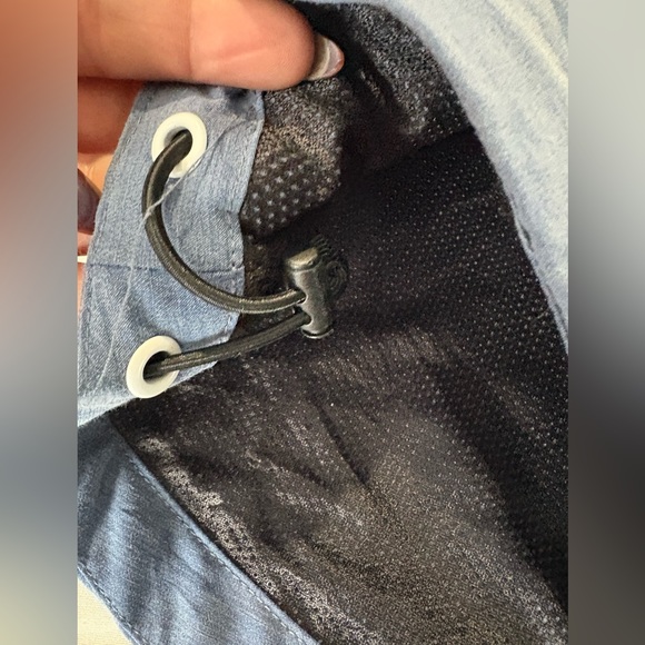 Faherty men’s navy surf stripe zip jacket size medium with hood - Picture 10 of 14